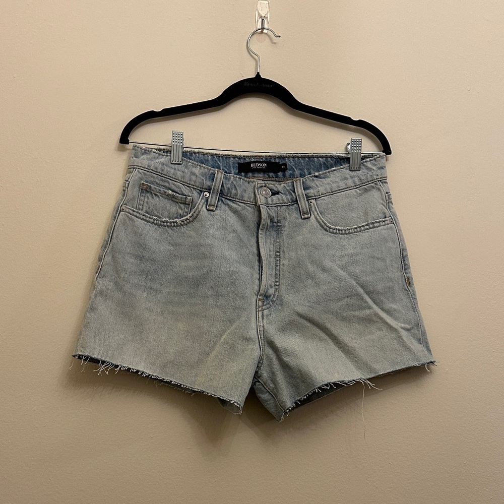 Hudson Jeans Light Blue Denim Jean Shorts - Picture 1 of 5